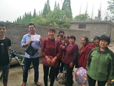 采茶结束合照